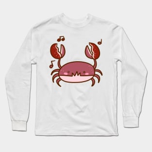 Musical Red Crab Long Sleeve T-Shirt